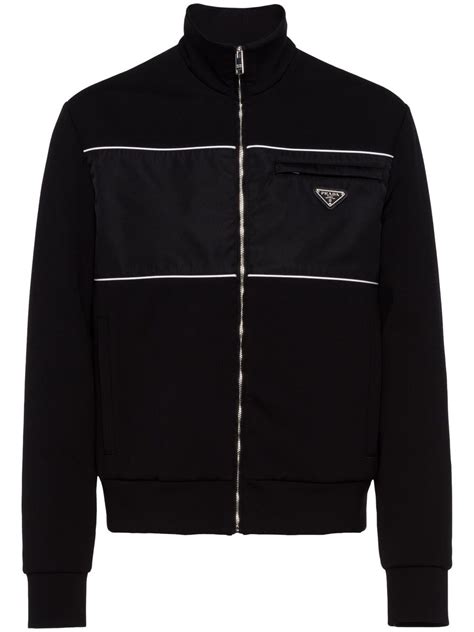 prada nylon zip up jacket|prada nylon jacket sale.